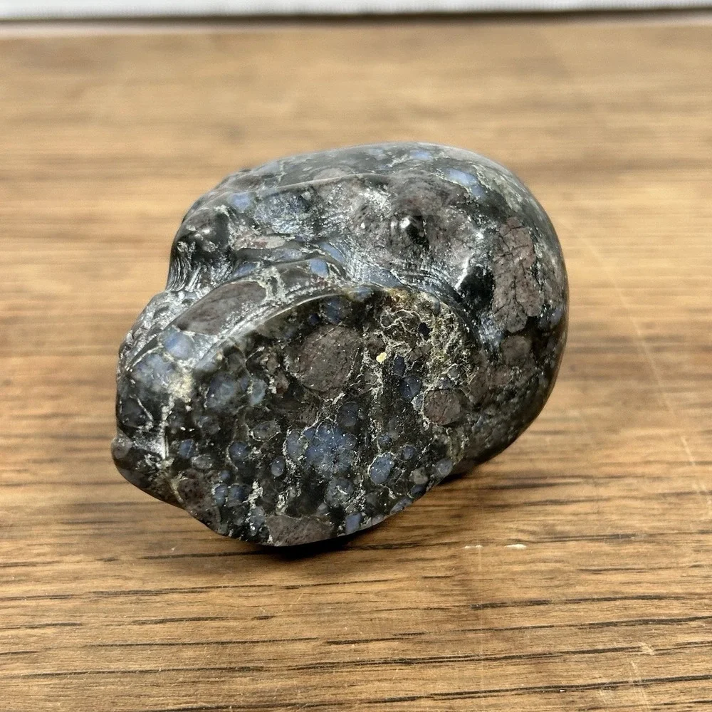 Labradorite Crystal Skull – Hand-Carved Mini Gemstone Skull - Approx 2
